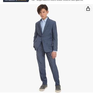 NWT Boys Calvin Klein Blue Suit Size 8 (pants 8 regular, suit jacket 8 slim)